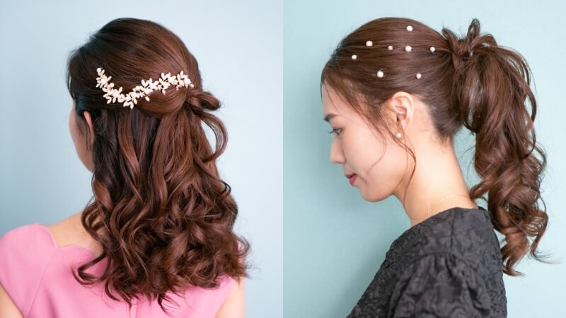 結婚式お呼ばれ向けのヘアスタイル
