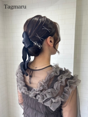 結婚式ヘアセット☆タイトシニヨン☆