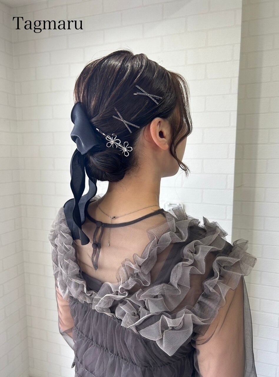 結婚式ヘアセット☆タイトシニヨン☆