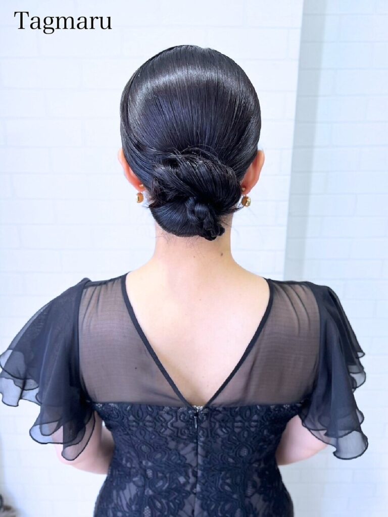 結婚式ヘアセット☆タイトシニヨン☆