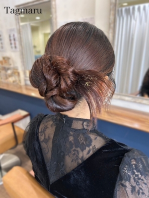 結婚式ヘアセット☆カチモリヘア