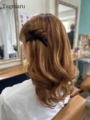イベントヘアセット☆ハーフツイン