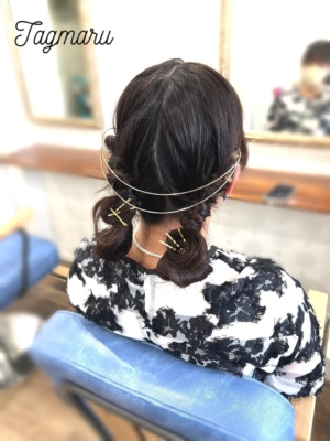 カジュアルツインバンズ☆