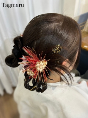 成人式ヘアセット☆ツインのカチモリスタイル☆