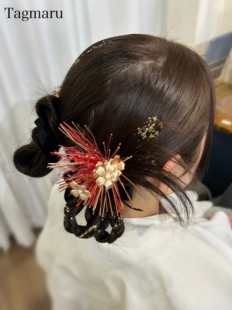 成人式ヘアセット☆ツインのカチモリスタイル☆