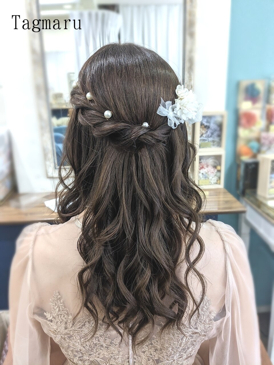 ウエーブ巻のエンジェルリングハーフ☆