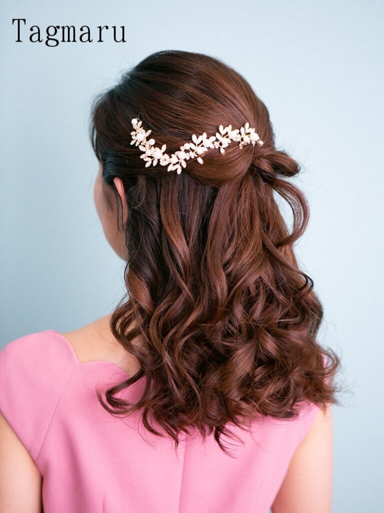 お呼ばれヘアセット☆キレイめハーフアップ☆
