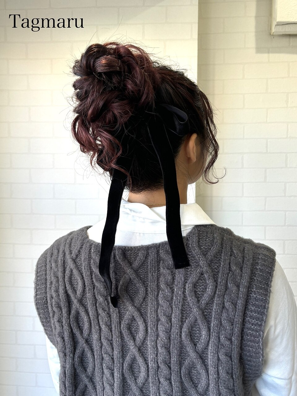 結婚式ヘアセット☆ルーズなお団子ヘア☆