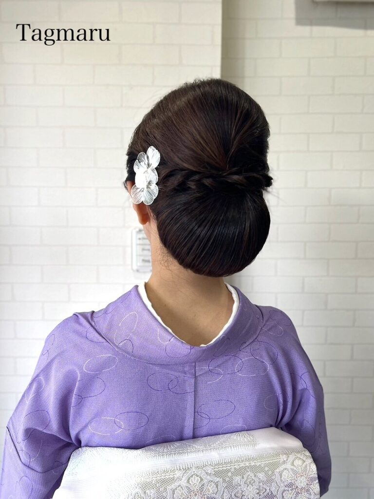 和装ヘアセット・和装シニヨン☆サイドねじりスタイル☆