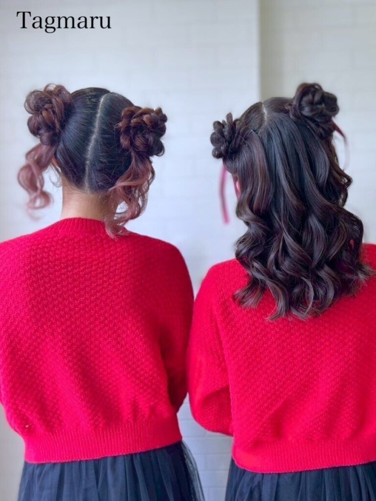 お友達と推し活ヘアセット☆