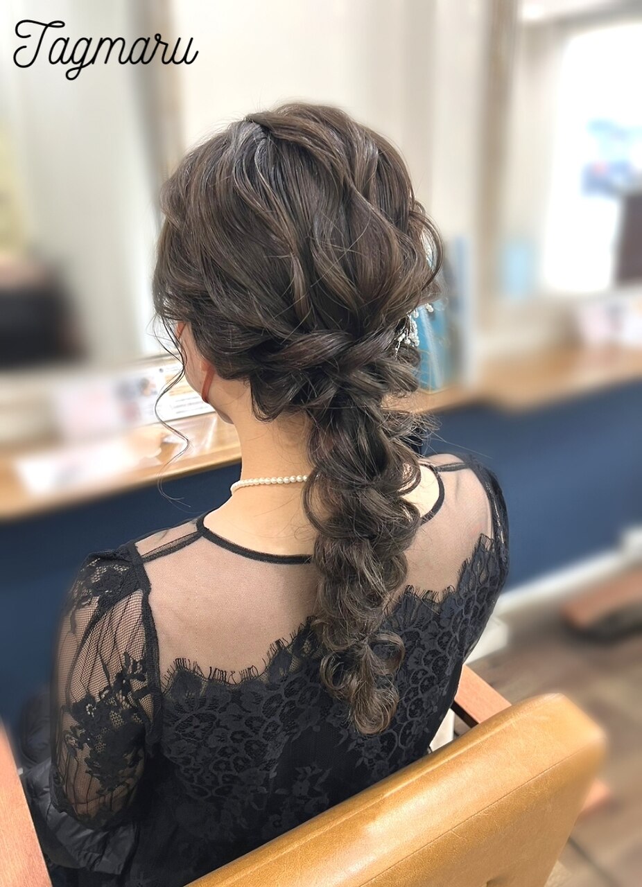 結婚式に☆エレガントな編みおろし☆