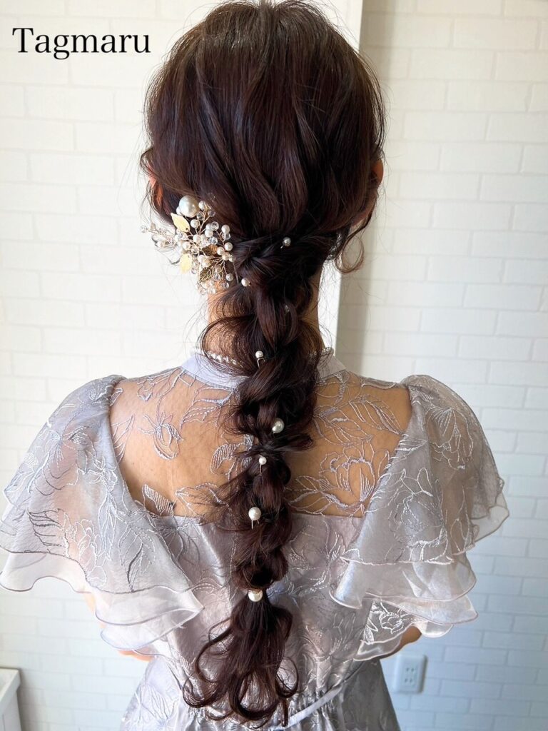 結婚式ヘアセット☆玉ねぎアレンジ☆