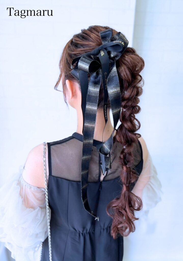 結婚式ヘアセット☆高めの玉ねぎアレンジ